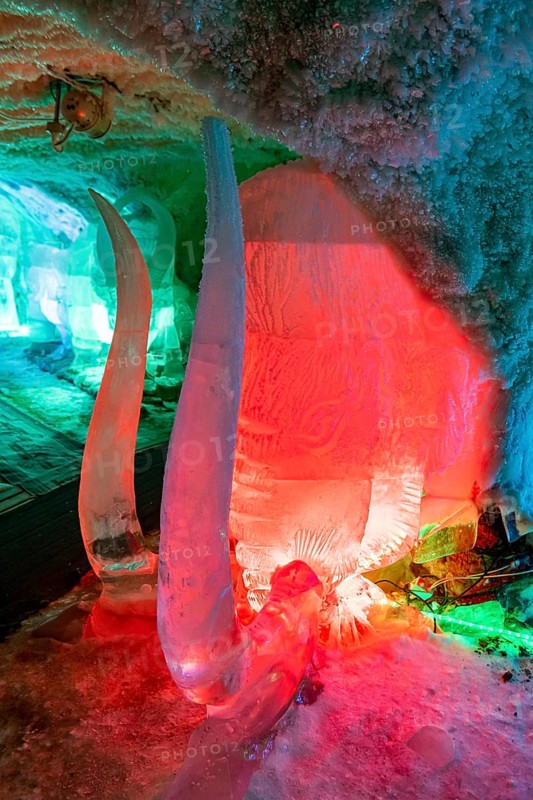 Colourful ice sculptures in the Permafrost kingdom