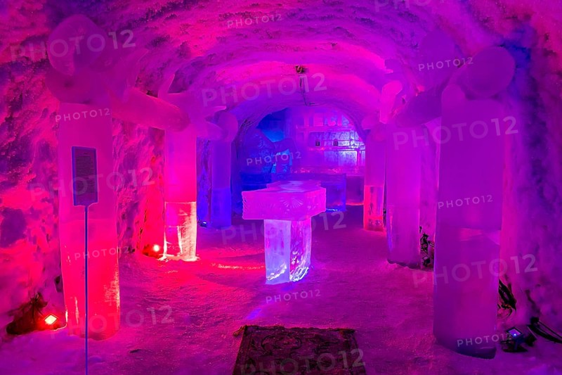 Colourful ice sculptures in the Permafrost kingdom
