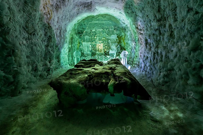 Colourful ice sculptures in the Permafrost kingdom