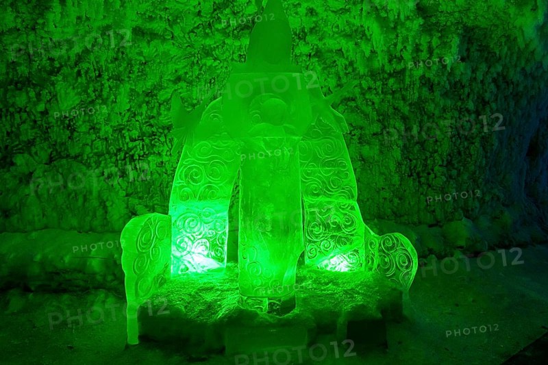 Colourful ice sculptures in the Permafrost kingdom