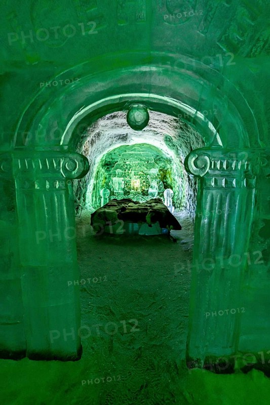Colourful ice sculptures in the Permafrost kingdom