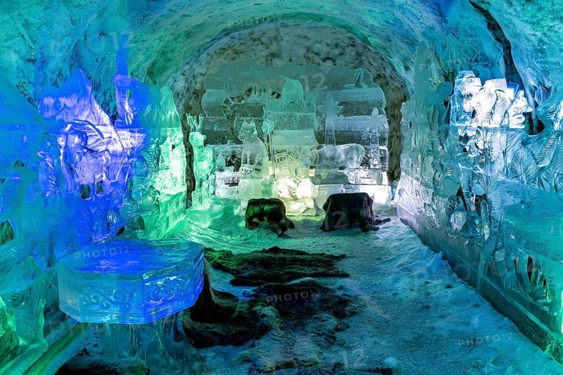 Colourful ice sculptures in the Permafrost kingdom