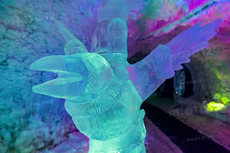 Colourful ice sculptures in the Permafrost kingdom