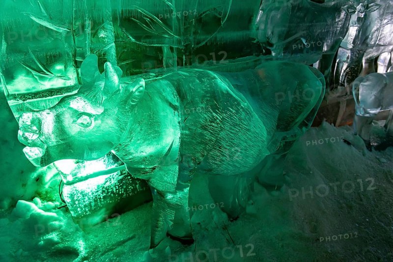 Colourful ice sculptures in the Permafrost kingdom