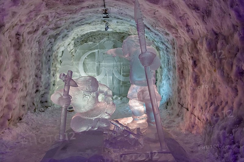 Colourful ice sculptures in the Permafrost kingdom