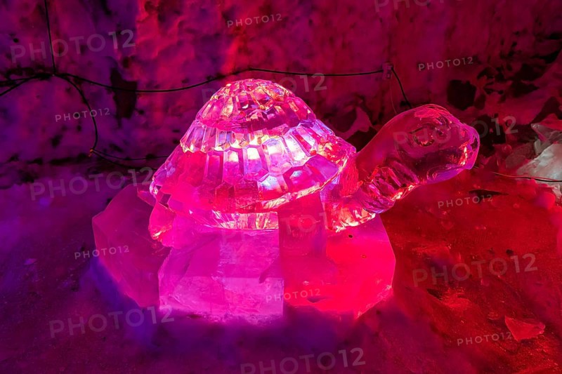 Colourful ice sculptures in the Permafrost kingdom