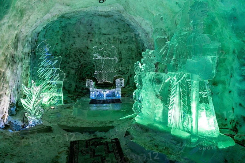 Colourful ice sculptures in the Permafrost kingdom