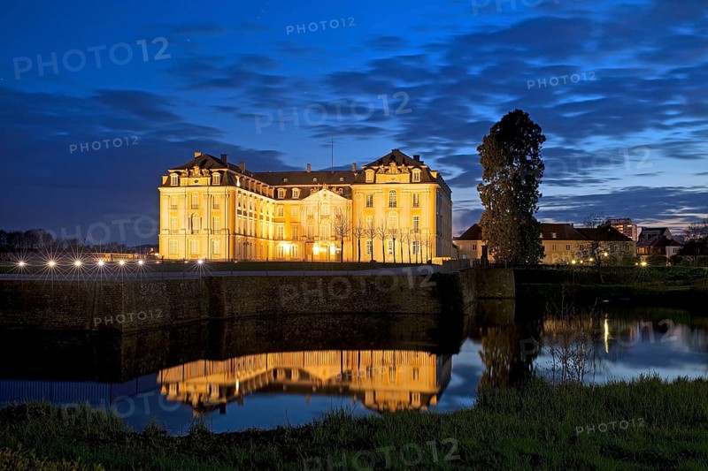 Augustusburg Castle in the evening