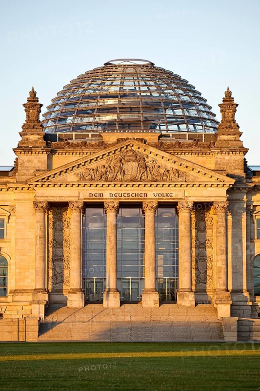 Reichstag in the evening light