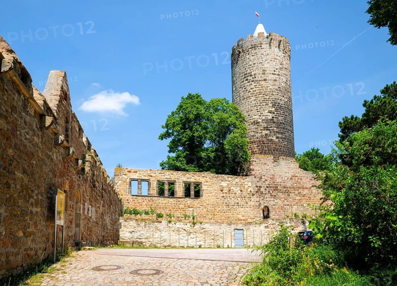 Schoenburg Castle Ruin in the Saale Valley