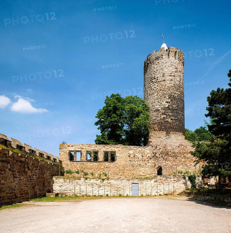 Schoenburg Castle Ruin in the Saale Valley