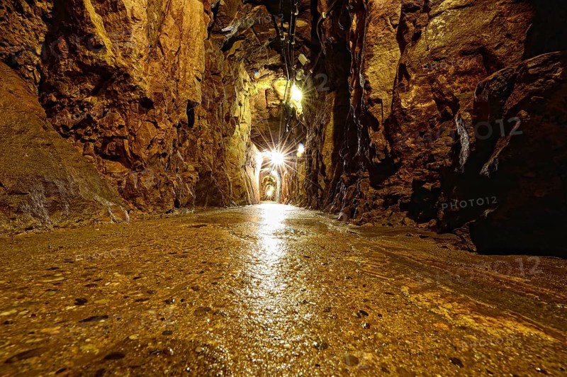 Tunnel in a mountain gallery