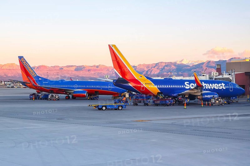 Boeing 737-700 aircraft of Southwest Airlines at Las Vegas airport