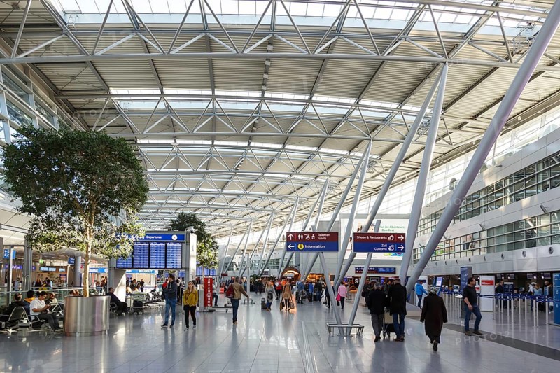 Terminal of Duesseldorf Airport