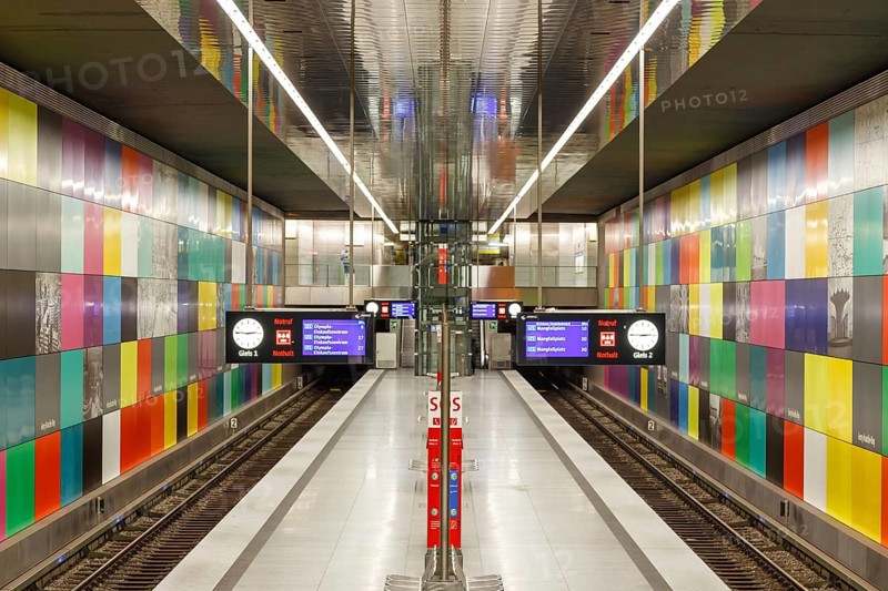 Subway Metro Station Stop Station Georg-Brauchle-Ring in Munich