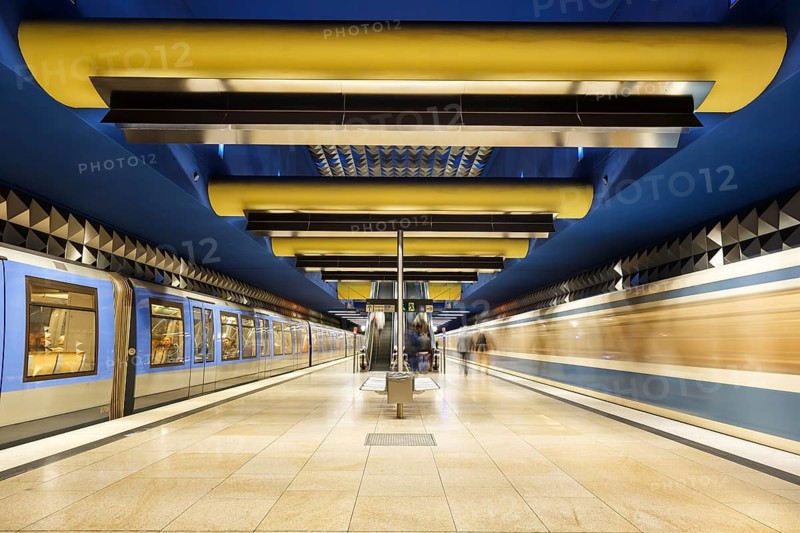 Subway Metro Station Station Olympia-Einkaufszentrum OEZ in Munich