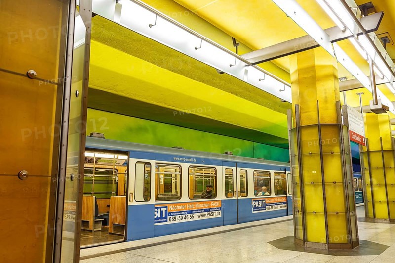 Subway Metro station Candidplatz station in Munich