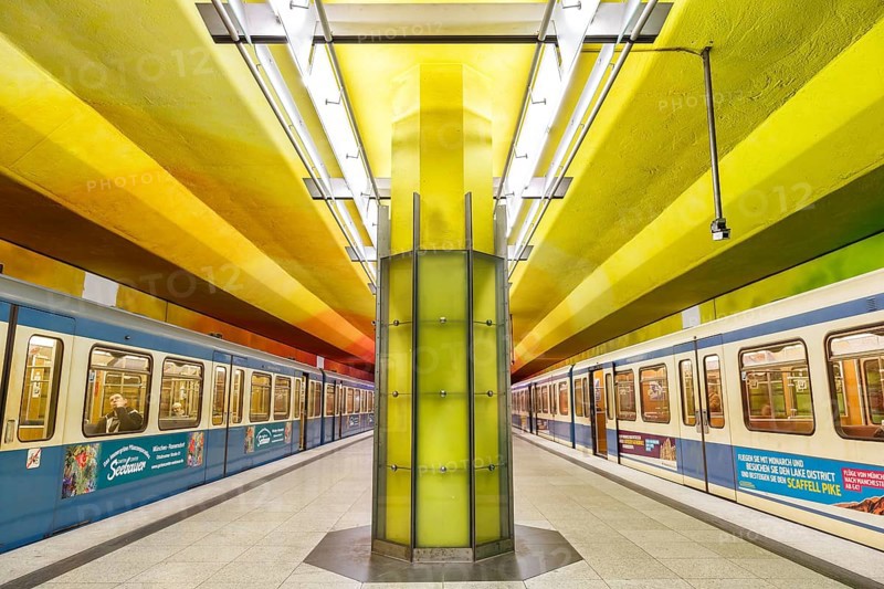 Subway Metro station Candidplatz station in Munich