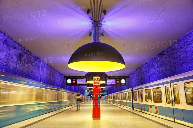 Subway Metro Station Station Westfriedhof in Munich