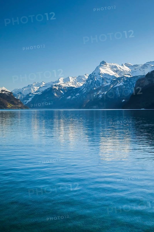 Lake and mountains