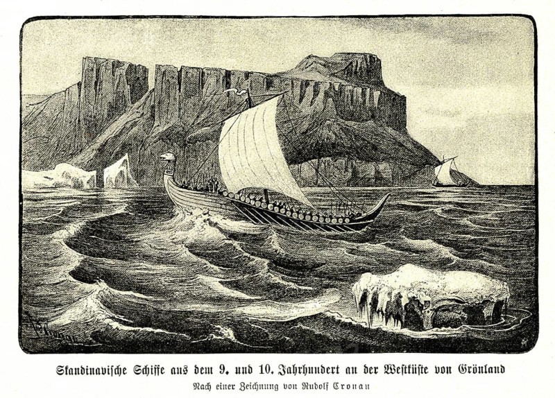 Scandinavian ships from the 9th and 10th century off the west coast of Greenland