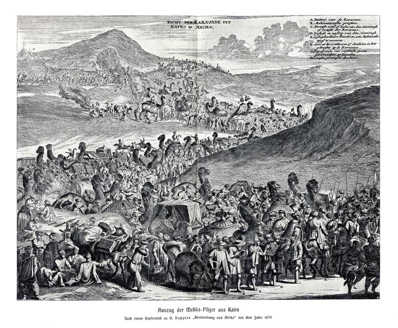 Exodus of the Mecca pilgrims from Cairo