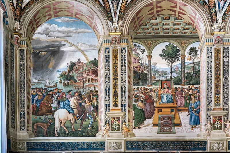 Piccolomini on the way to the Council in Basel