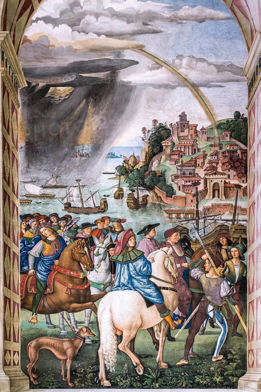 Piccolomini on the way to the Council in Basel