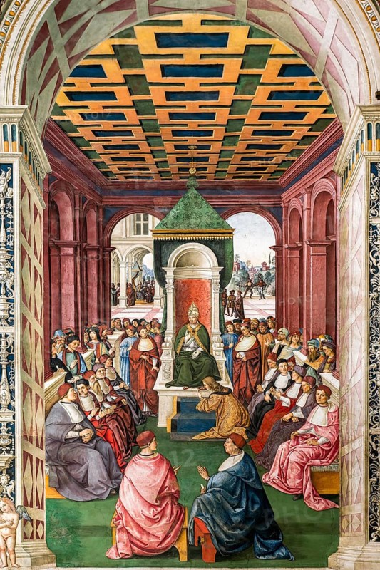 Piccolomini submits to Pope Eugene IV