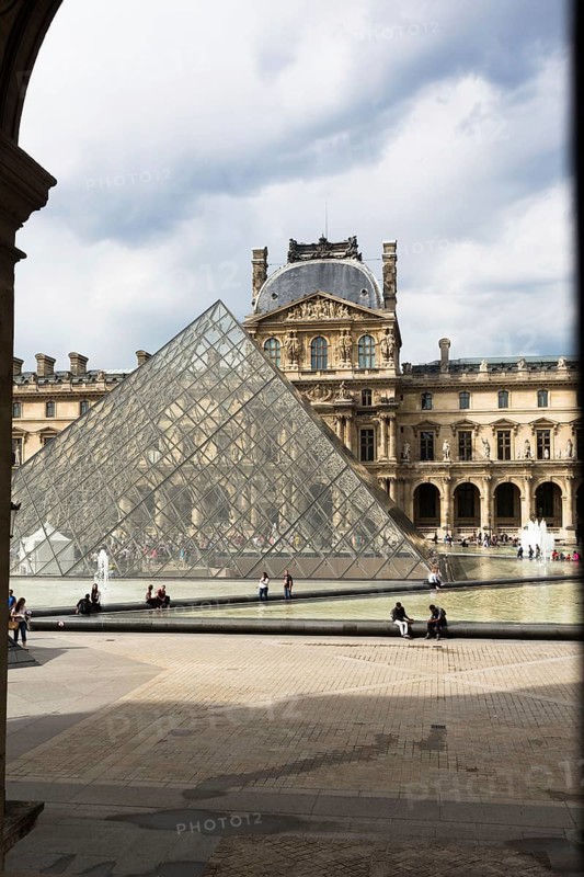 Louvre museum with the Pyramide