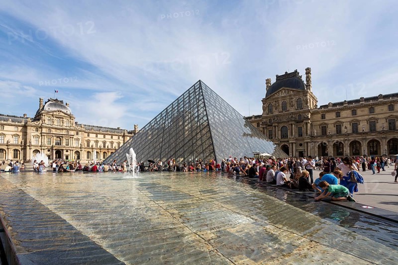 Louvre museum with the Pyramide