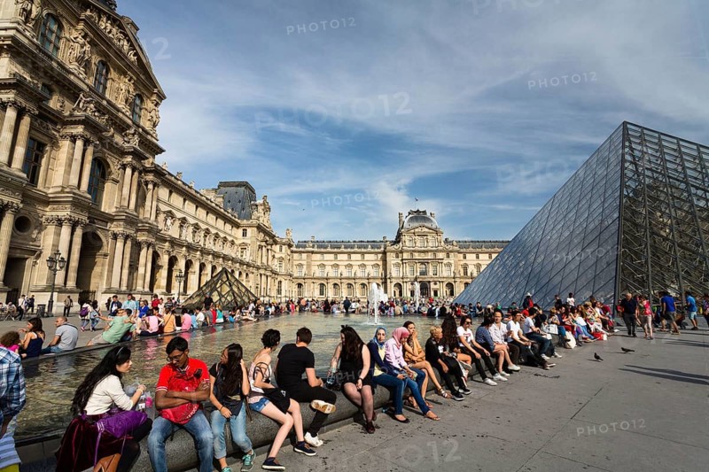 Louvre museum with the Pyramide
