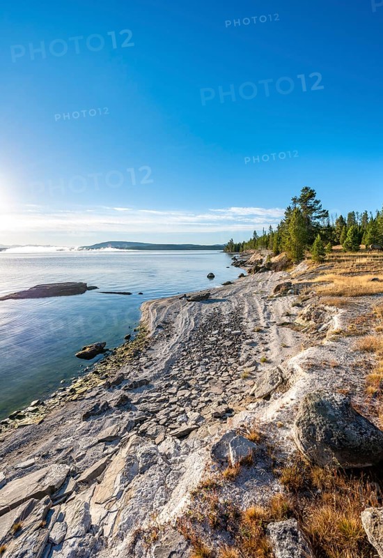 Shore of the West Thumb of Yellowstone Lake