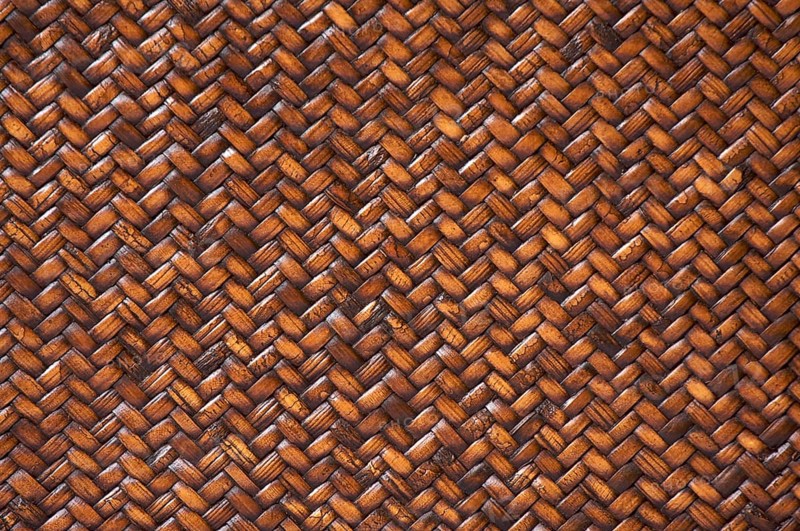 Rattan weave background macro image