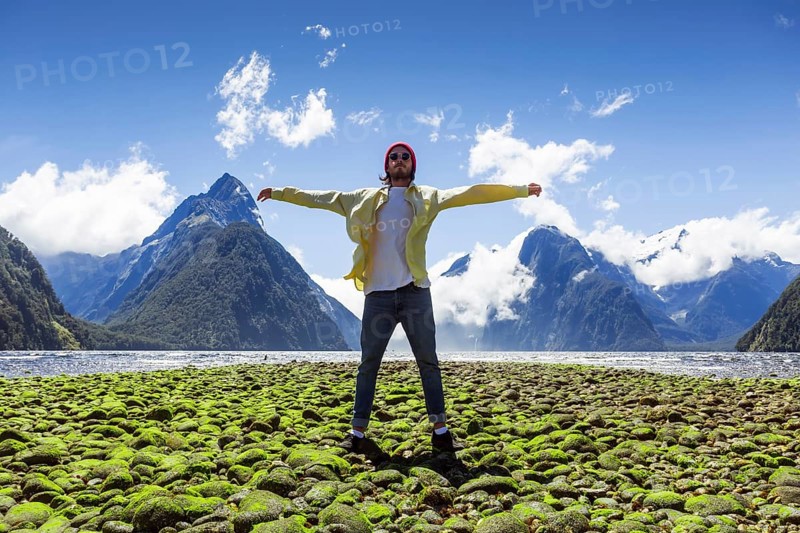 Guy at Milford Sound