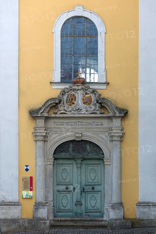 Entrance portal of the monastery church St. Hedwig from 1753