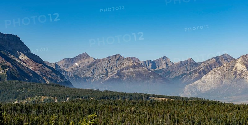 View of mountain panorama with Sofa Mountain