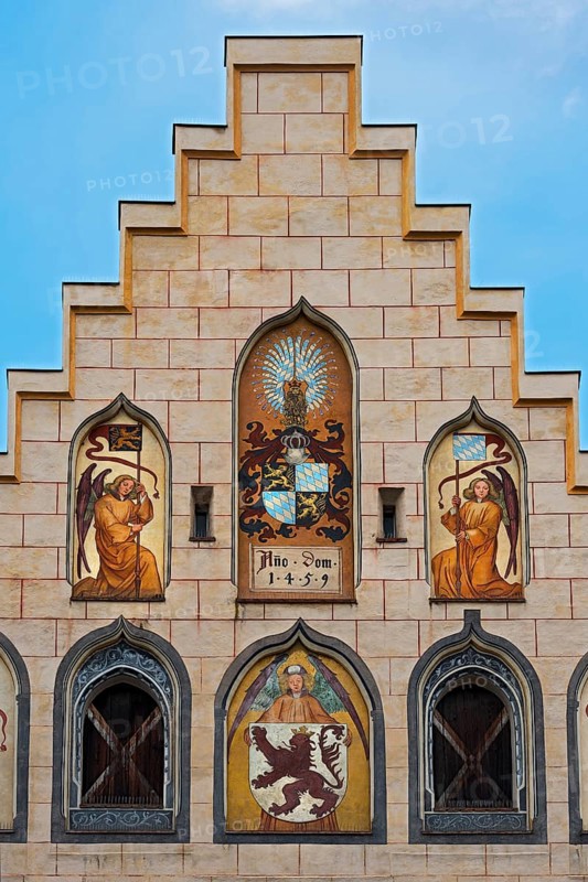 Wall painting on the town hall from 1459