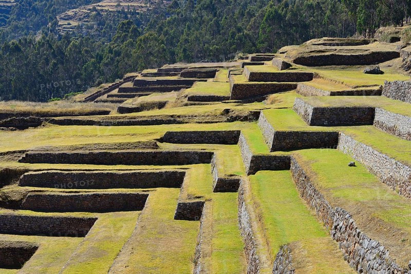 Walled terraces of the Incas