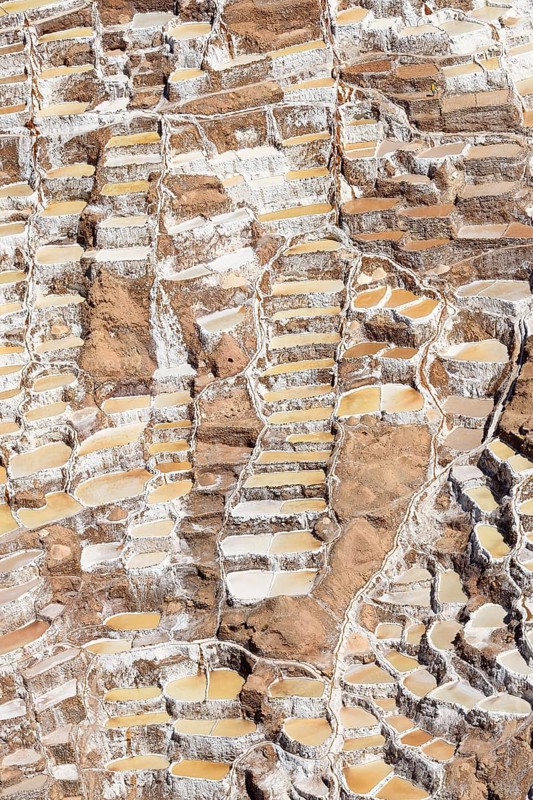 Terraces for salt extraction