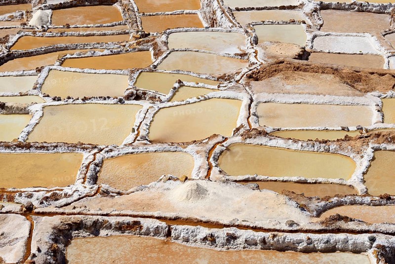 Terraces for salt extraction
