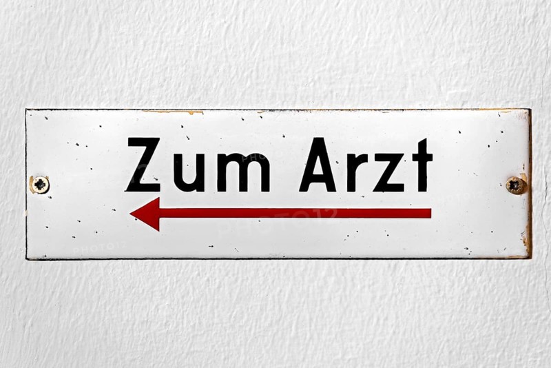 Old enamel sign