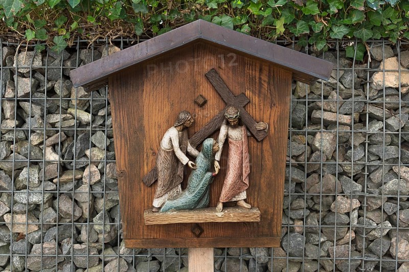 Wayside shrine at the baroque catholic pilgrimage church Maria pear tree