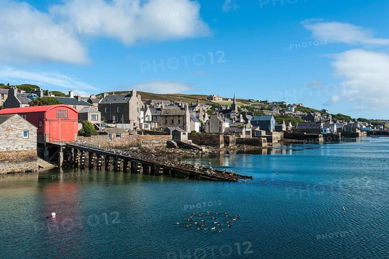 Old fishing houses by the sea