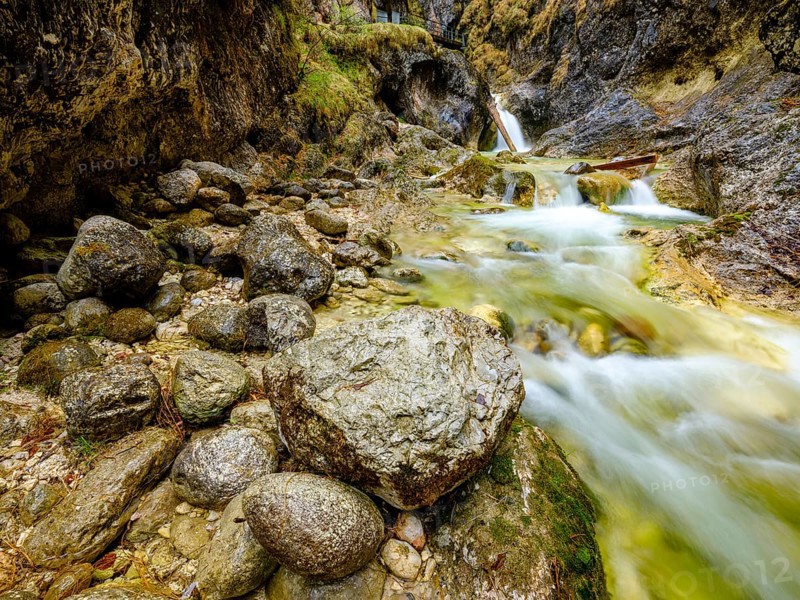 Torrent in the Almbachklamm