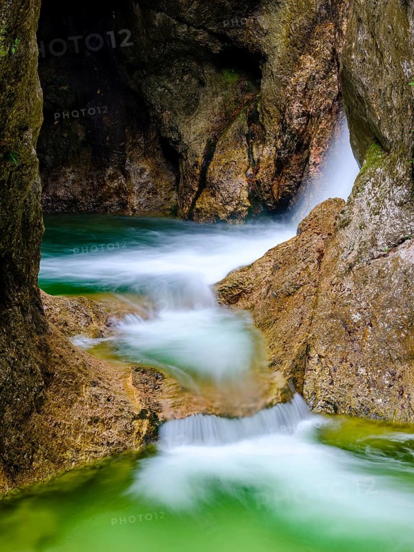 Torrent in the gorge of the Almbachklamm