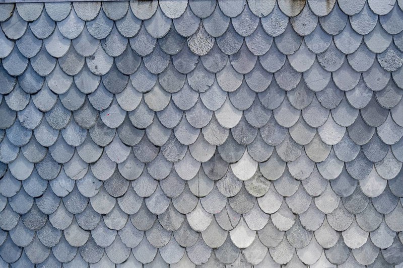 Black roof shingles