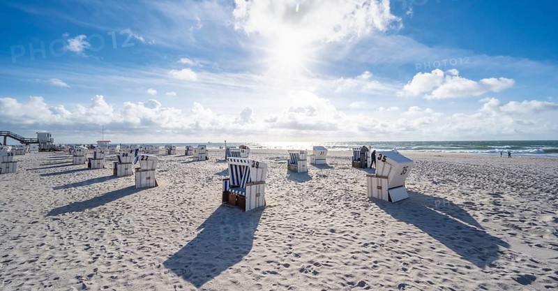 Beach chairs at the west beach
