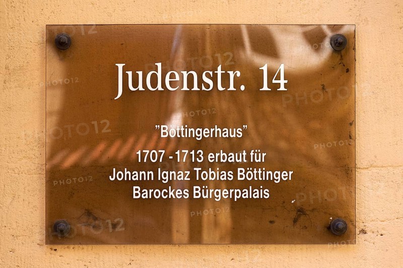 Information sign at the Boettinger House