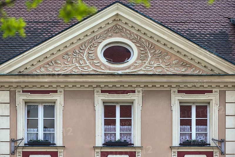 Classicist house gable 19th century